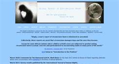 Desktop Screenshot of circumcisionharm.org